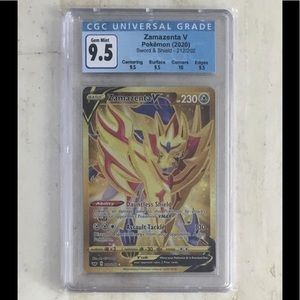 Pokemon | Other | Zamazenta V Gold Pokmon 2222 Cgc 95 Swsh 2020 | Poshmark